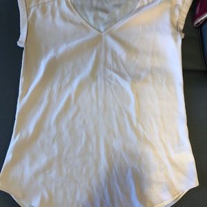 Blush satin v neck too from express size small